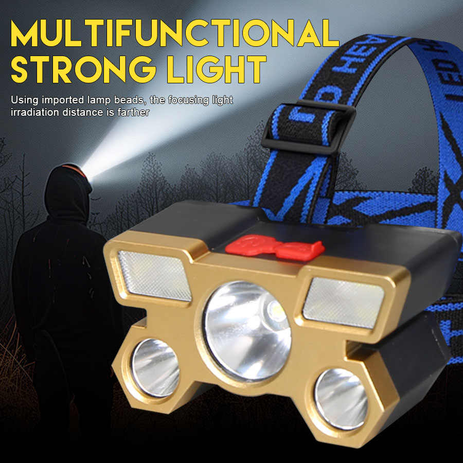 Fishing Light - Rechargeable LED Headlamp 5 LED Beams