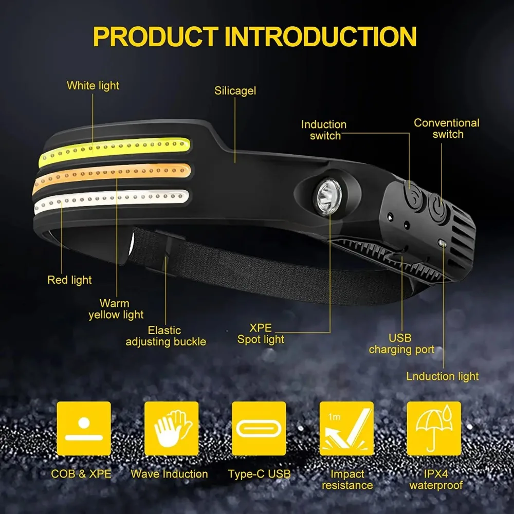 Rechargeable COB LED Induction – обзор и цена Fish Finder Battery