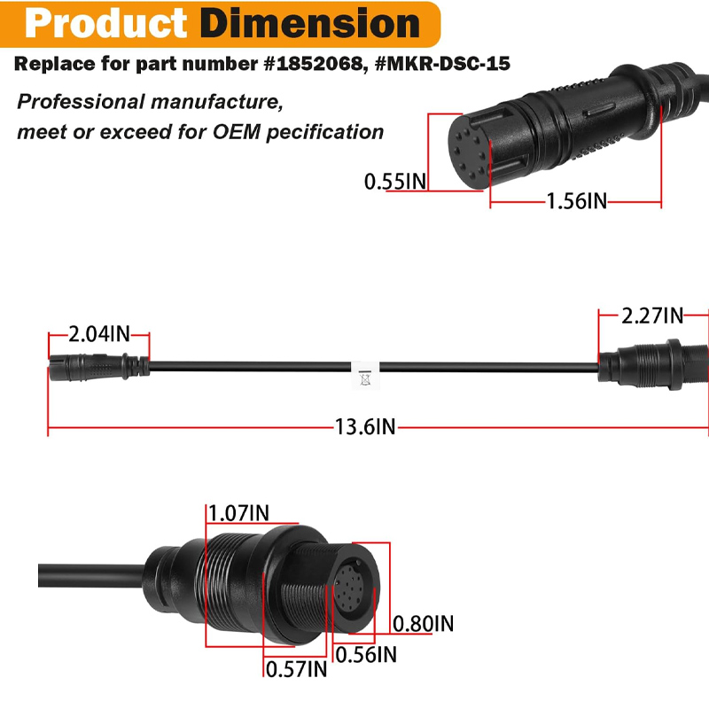 1852078 MKR-DSC-15 DSC Transdu – обзор и цена Fish Finder Transducer