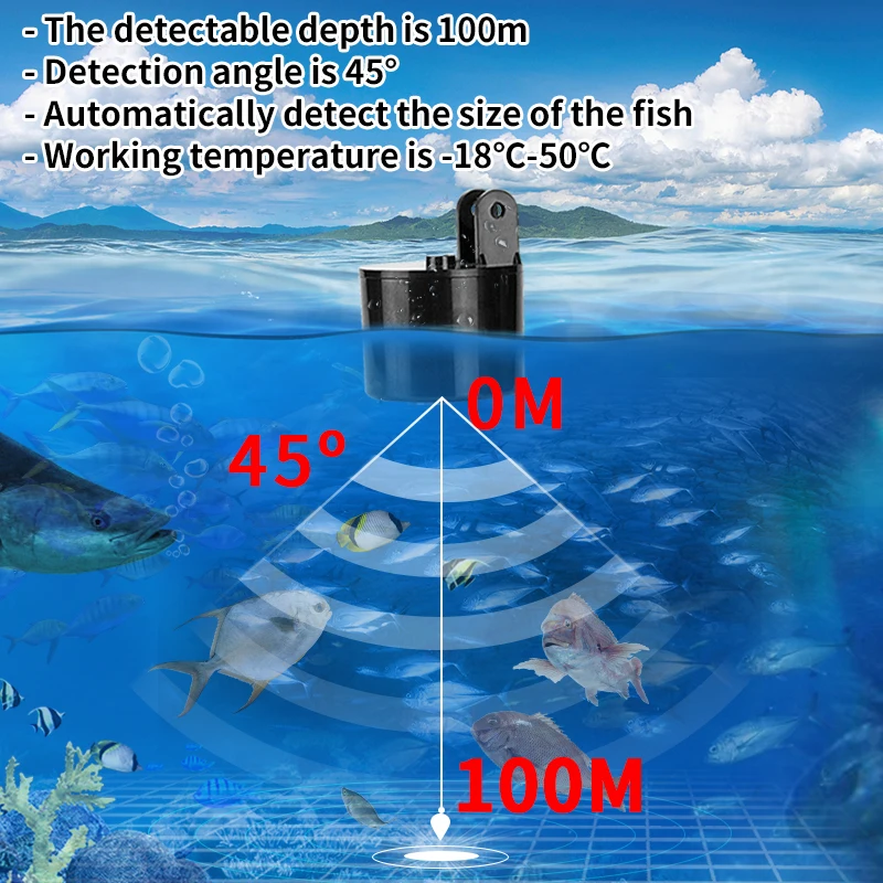 Alarm 100M Portable Sonar Fish – обзор и цена Fish Finder Transducer