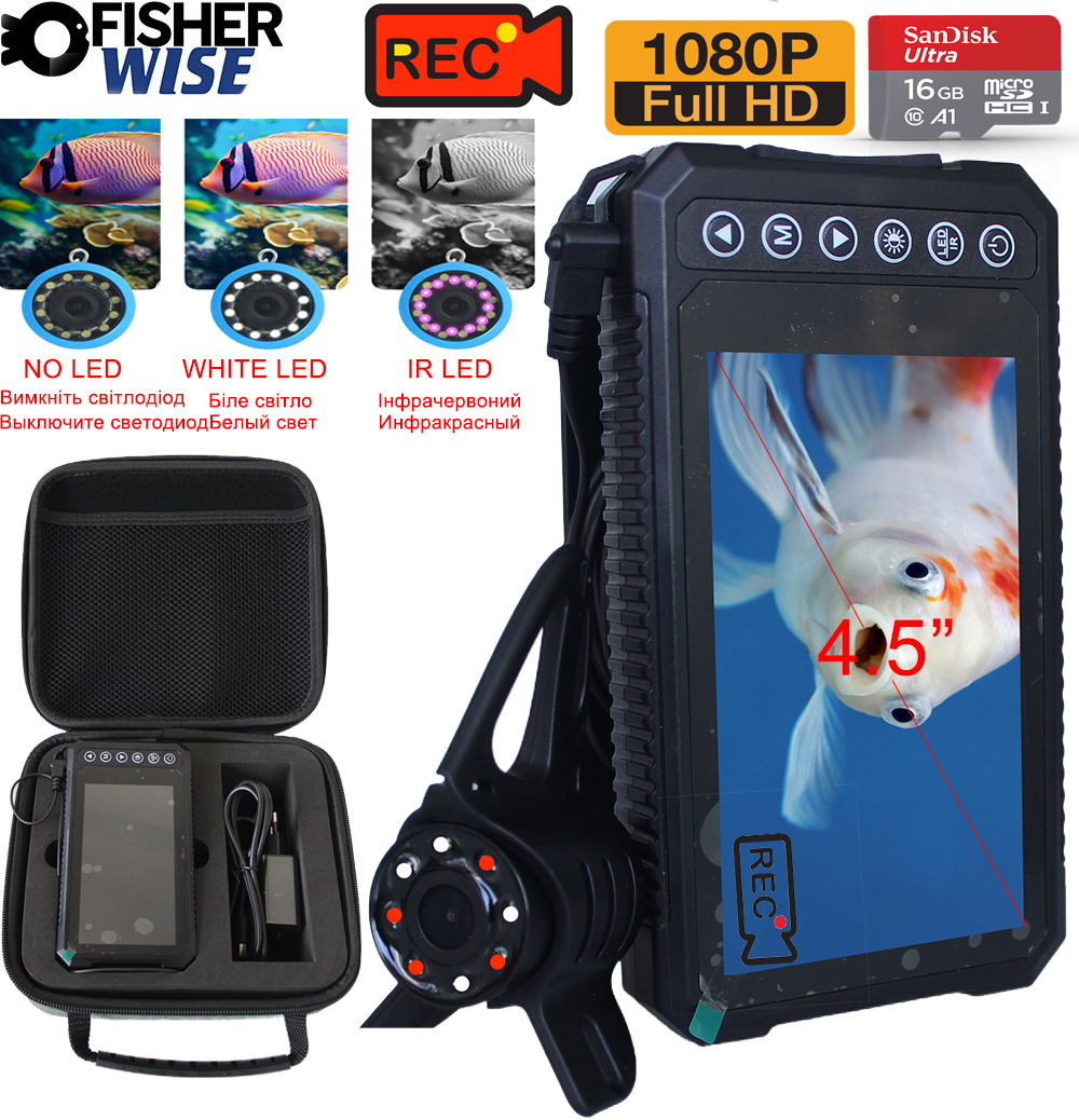 Mutil Lanuage 4.5Inch IPS 1080 – обзор и цена Underwater Camera