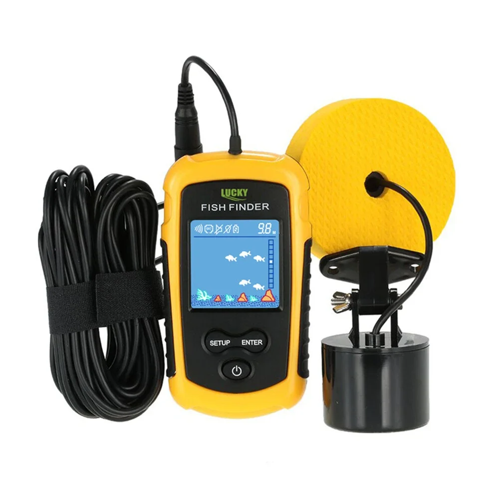 Lucky LCD Color Screen Portabl – обзор и цена Fish Finder Transducer