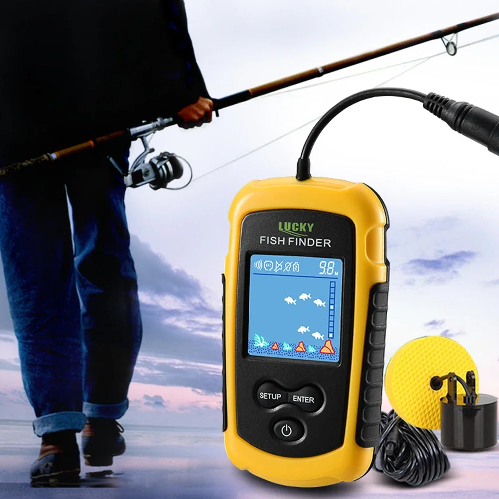 Lucky LCD Color Screen Portabl – обзор и цена Fish Finder Transducer