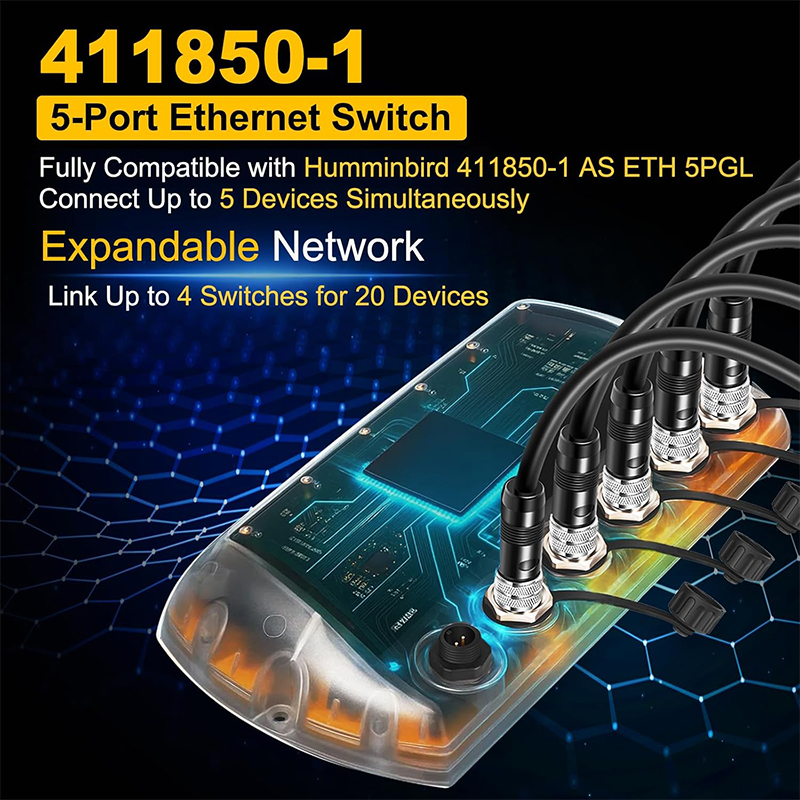 411850-1 AS ETH 5PGL Ethernet  – обзор и цена Fish Finder Cable