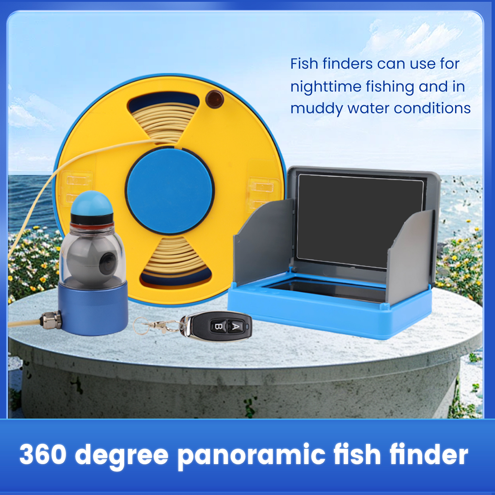WIFI 360° Underwater Fishing C – обзор и цена Fish Finder Portable