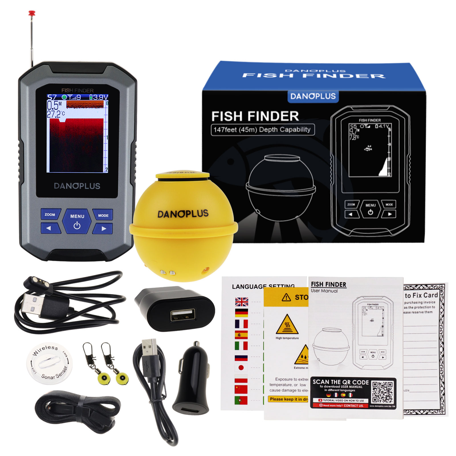 Fish Finder Wireless Sonar Sen – обзор и цена Fish Finder