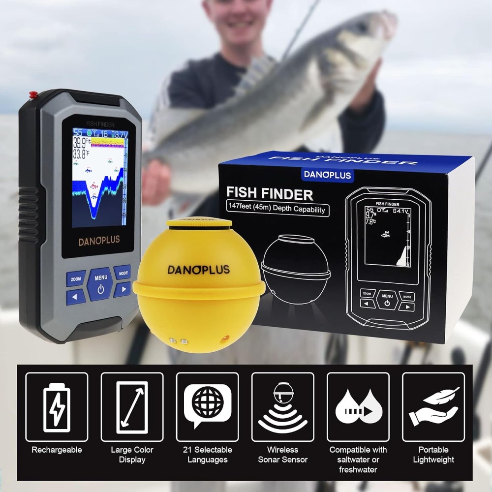 Wireless Fish Finder with 147f – обзор и цена Fish Finder Portable