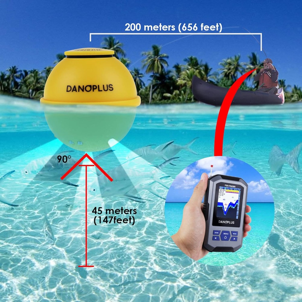 Wireless Fish Finder with 147f – обзор и цена Fish Finder Portable