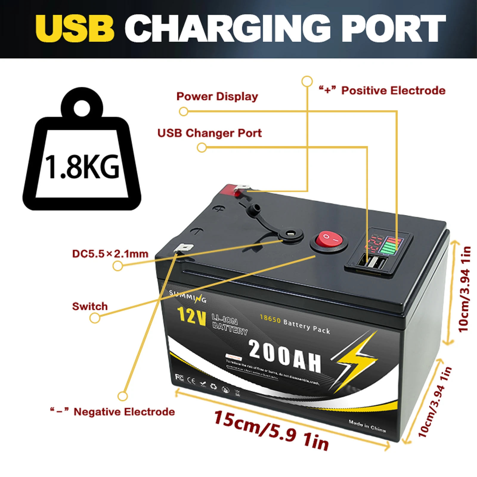 12V 200Ah Lithium  LiFeP04 Bat – обзор и цена Fish Finder Charger