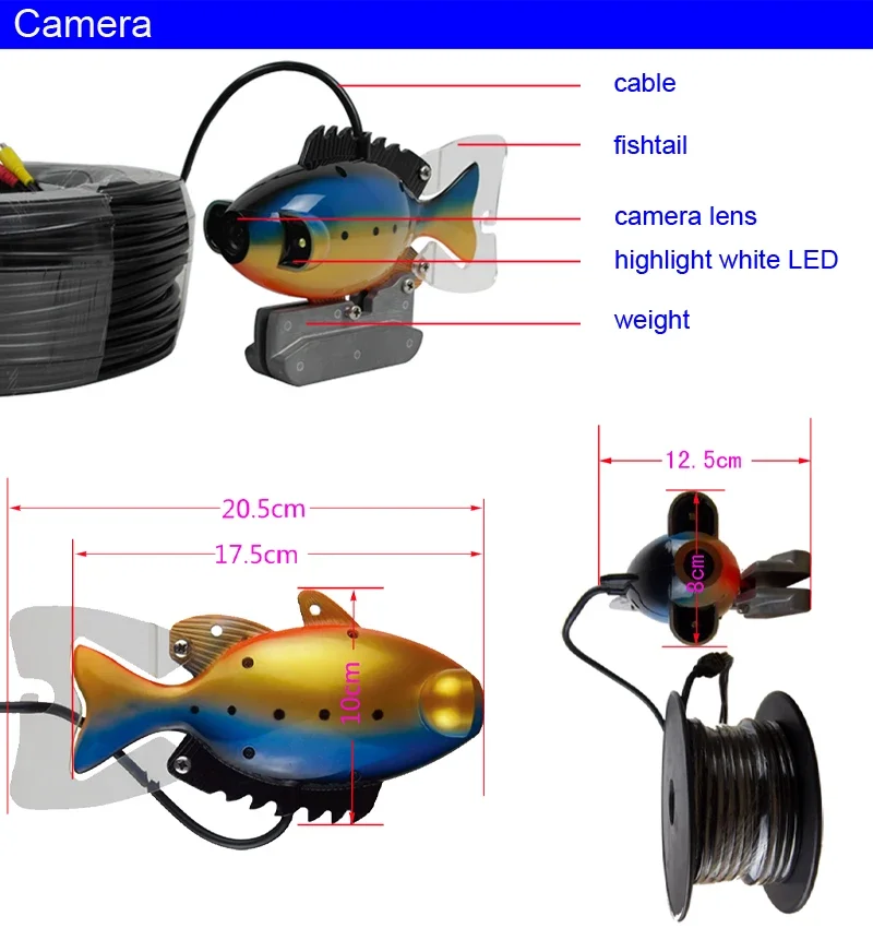 SY801 Full Waterproof Underwat – обзор и цена Fish Finder Portable