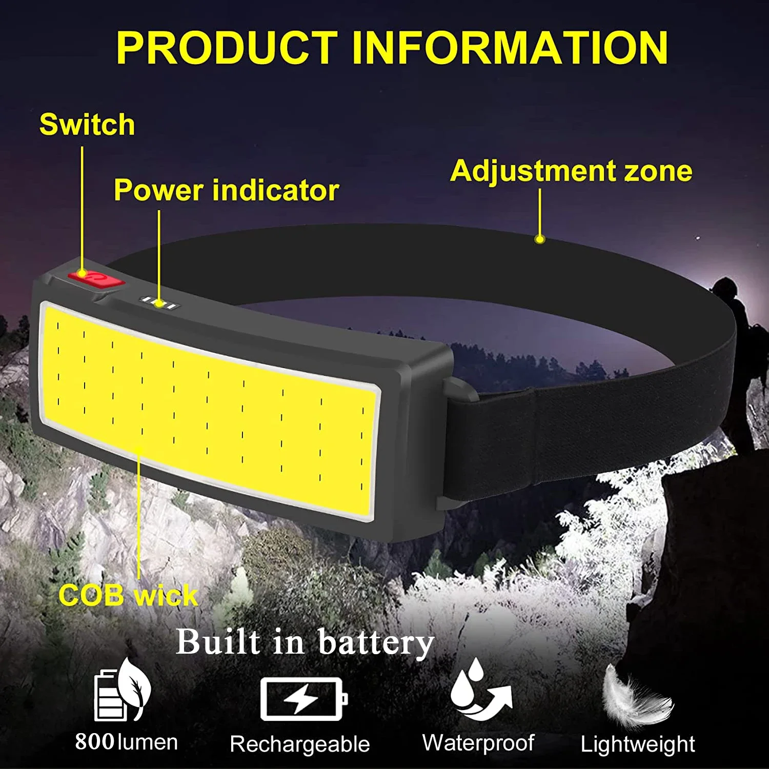 COB Portable LED Headlights Ou – обзор и цена Fish Finder Battery