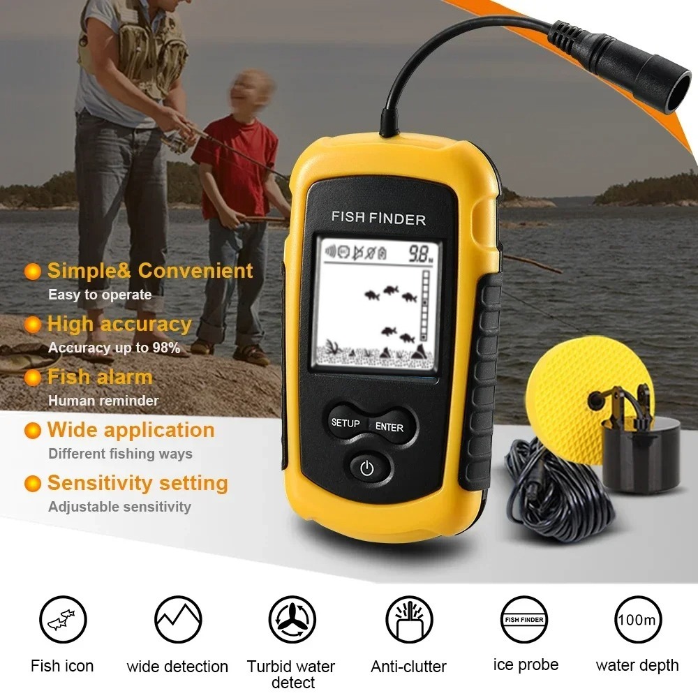 Wireless Sonar Detection Fish  – обзор и цена Fish Finder Cable
