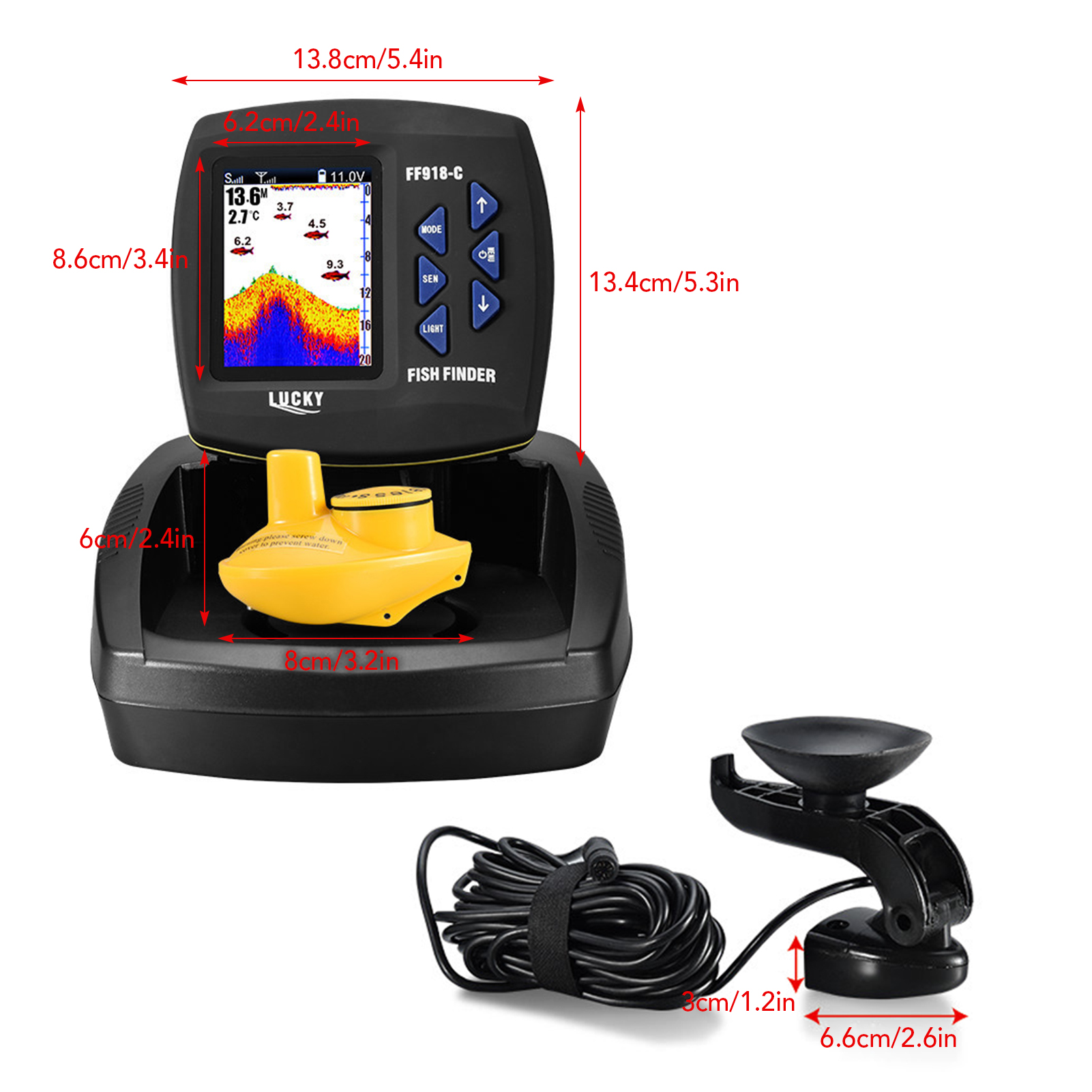 Fish Finder Wireless Sonar Sen – обзор и цена Fish Finder Transducer