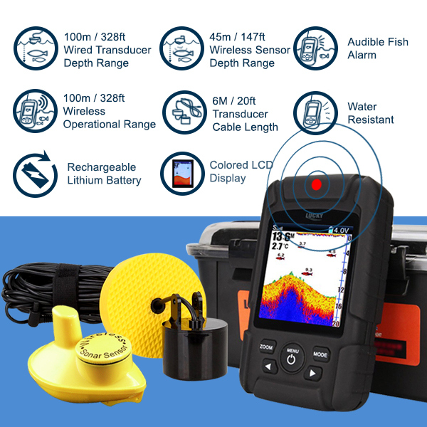 FF718LiC 2-in-1 LUCKY Fishfind – обзор и цена Fish Finder Cable