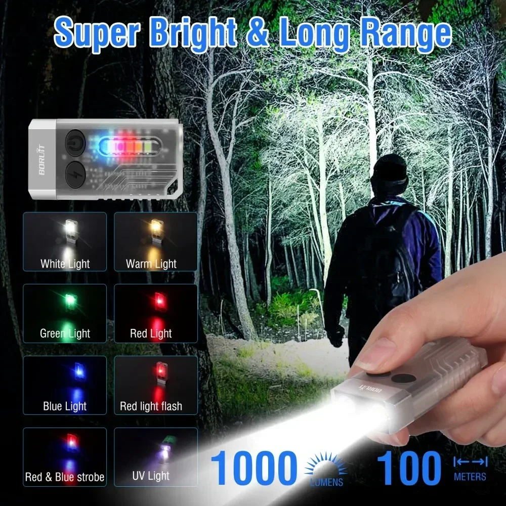 BORUiT V10 Keychain UV LED EDC – обзор и цена Fishing Light