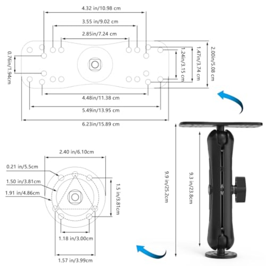 Aluminum Fish Finder Mount for – обзор и цена Fish Finder Mount
