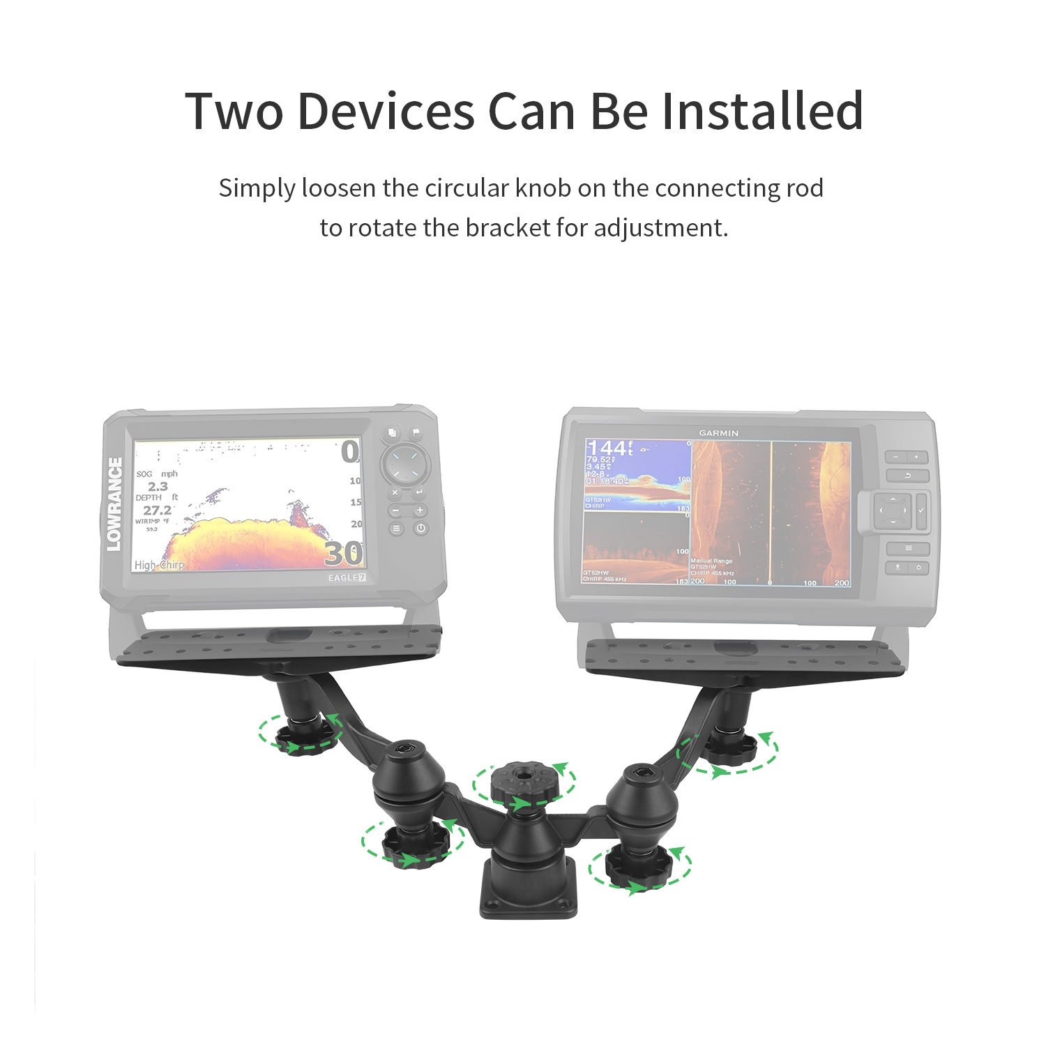 Horizontal boom dual-arm fishf – обзор и цена Fish Finder