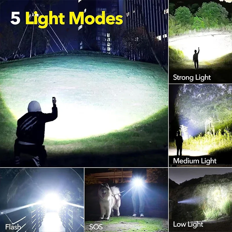 High Power LED Flashlight Rech – обзор и цена Fishing Light