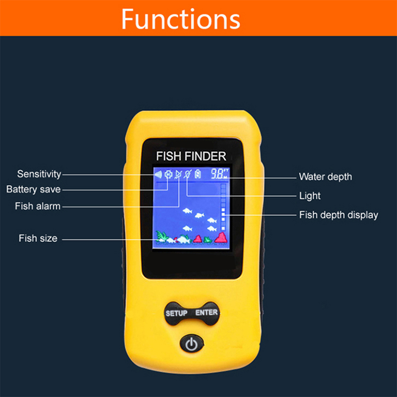 Brand New Colorful Wireless Fi – обзор и цена Fish Finder Transducer