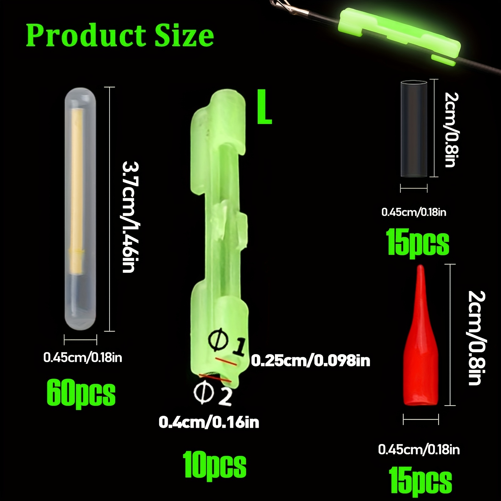 100PCS Fishing Glow Sticks Set – обзор и цена Fish Alarm