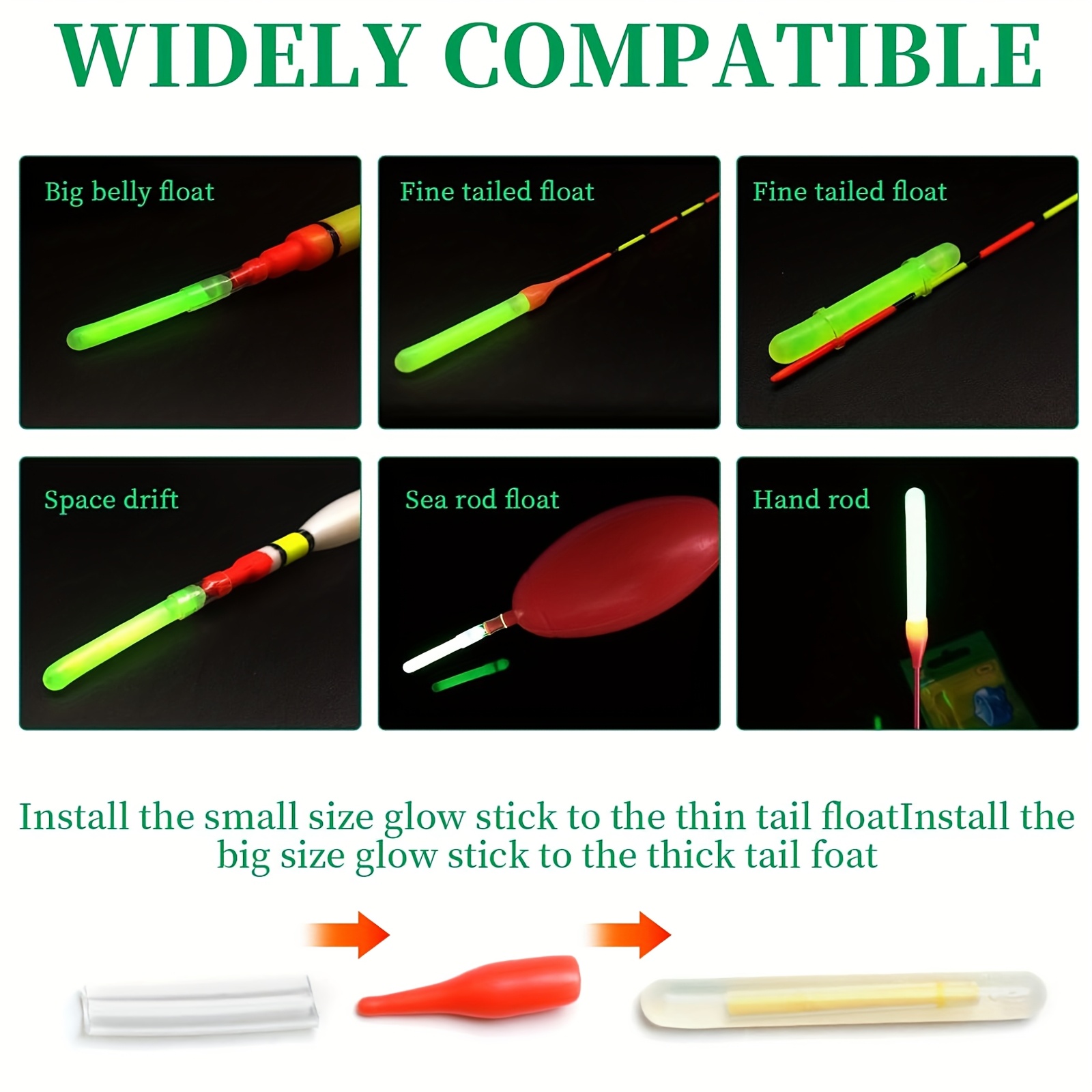 100PCS Fishing Glow Sticks Set – обзор и цена Fish Alarm